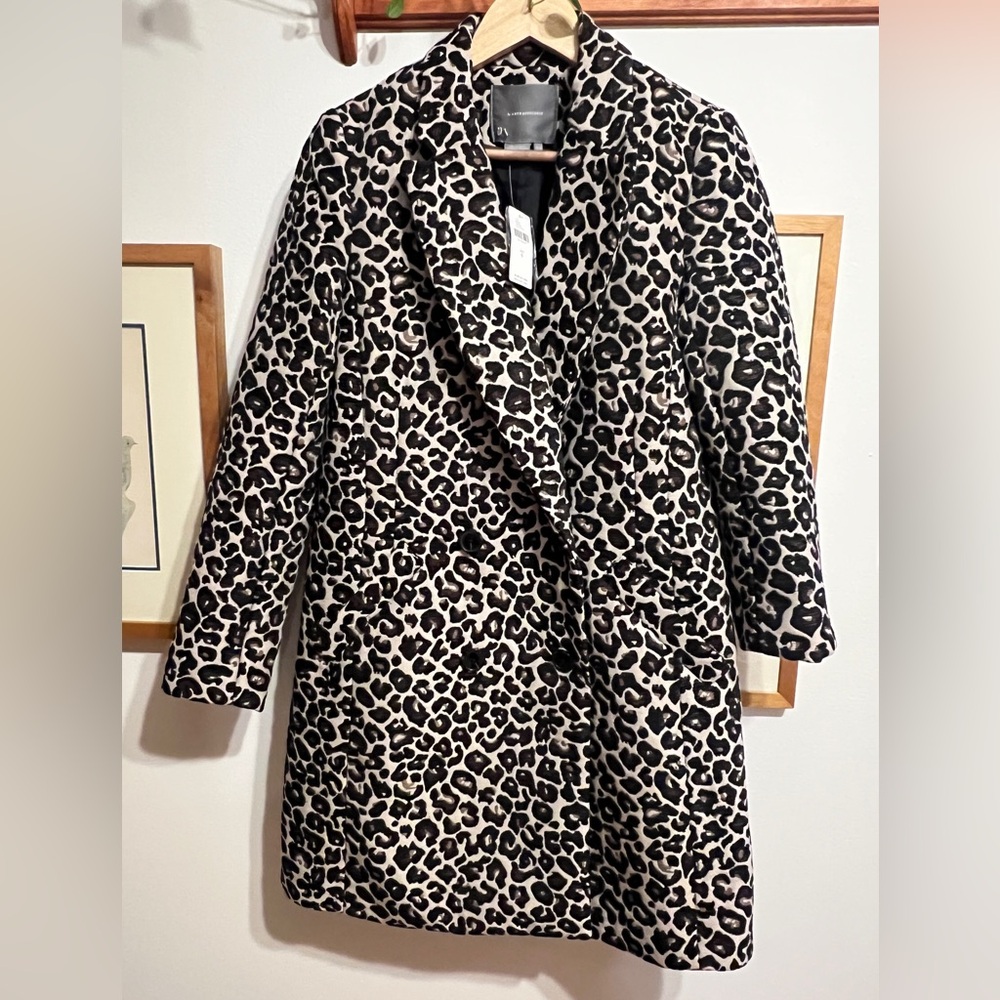 Anthropologie Leopard Print Coat